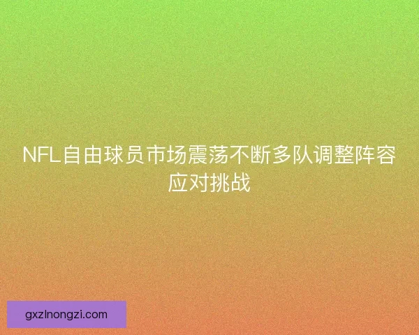 NFL自由球员市场震荡不断多队调整阵容应对挑战